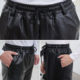PU leather pants men's oil-proof and waterproof work pants labor insurance dirty resistance