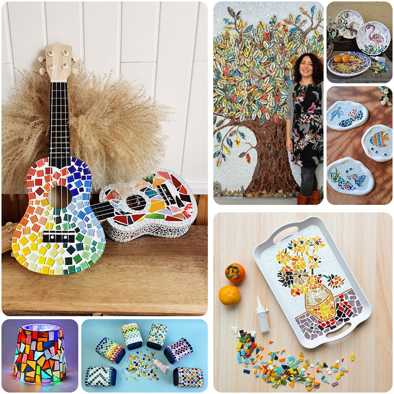 200克1.5cm 水晶马赛克diy手工15mm创作材料透光彩色玻璃剪画设计,淘宝优惠券,粉丝福利购,淘宝优惠卷