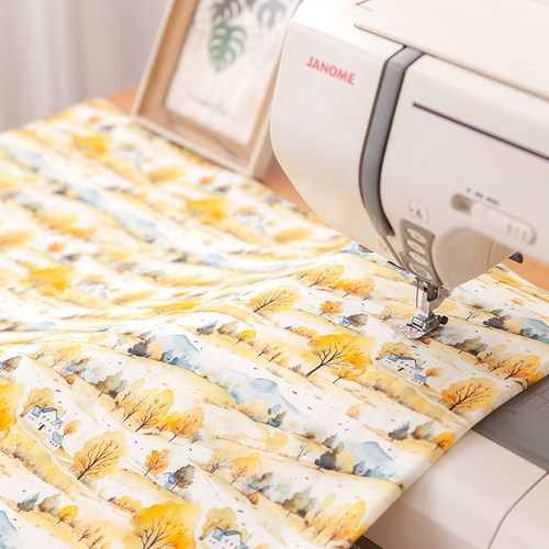 高品质全棉8安印花细帆布 A20 手工diy布料 布艺手作包包抱枕面料 - 图0