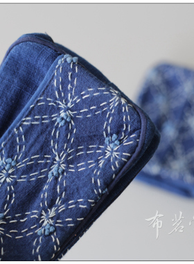 手工刺子绣布艺小包布茗堂