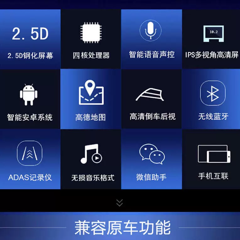 Щиток меню для Wuling Light Small Card 6376/6388/6389/6390/6400 навигация полный экран, функция разворота изображения