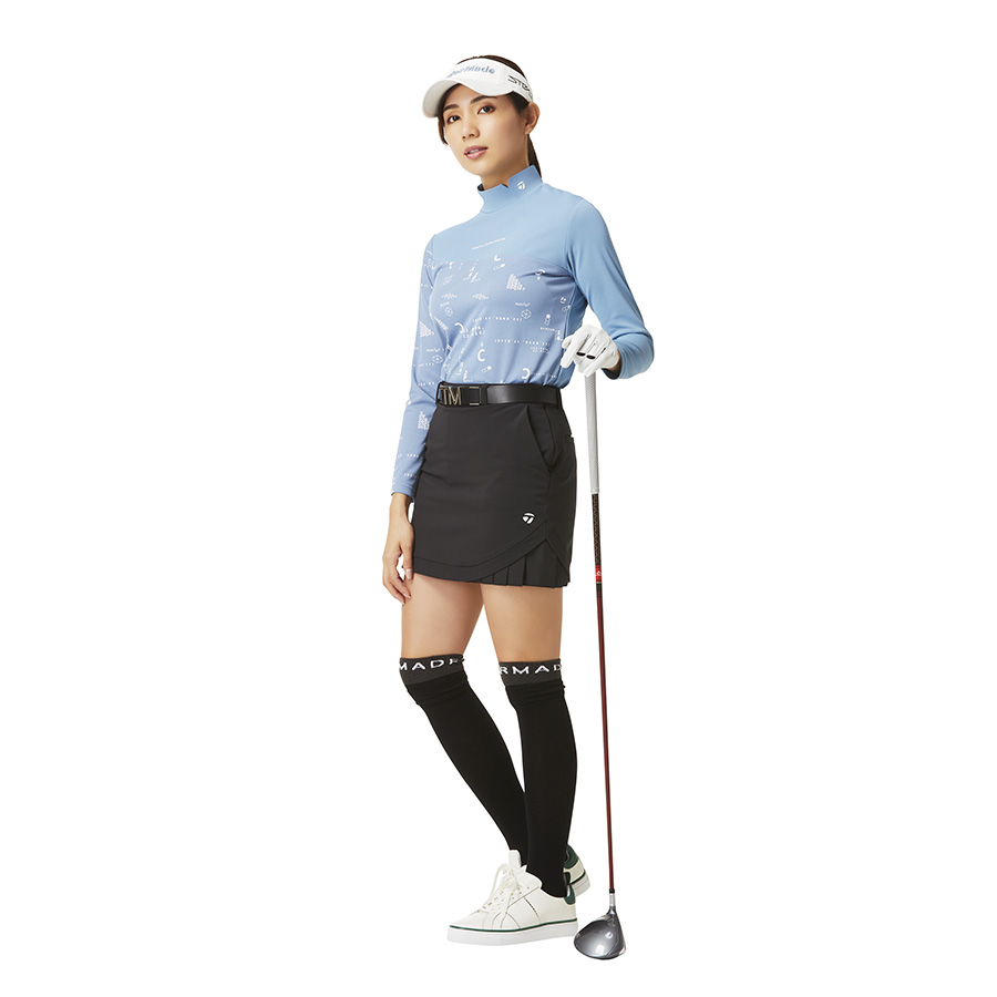 日本TaylorMade泰勒梅高尔夫女装23秋季防泼水运动golf短裙TL121 - 图0