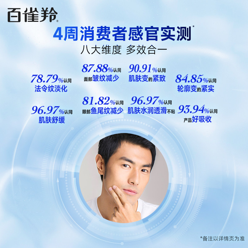 【新品】百雀羚帧颜男士抗皱多效面霜 百雀羚男士面部乳霜