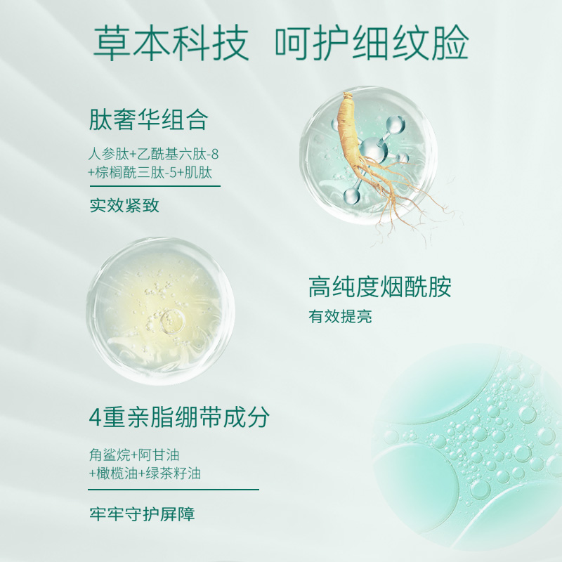 百雀羚旗舰店【新品】百雀羚草本帧颜淡纹修护面膜补水保湿双层分区护理面膜女2