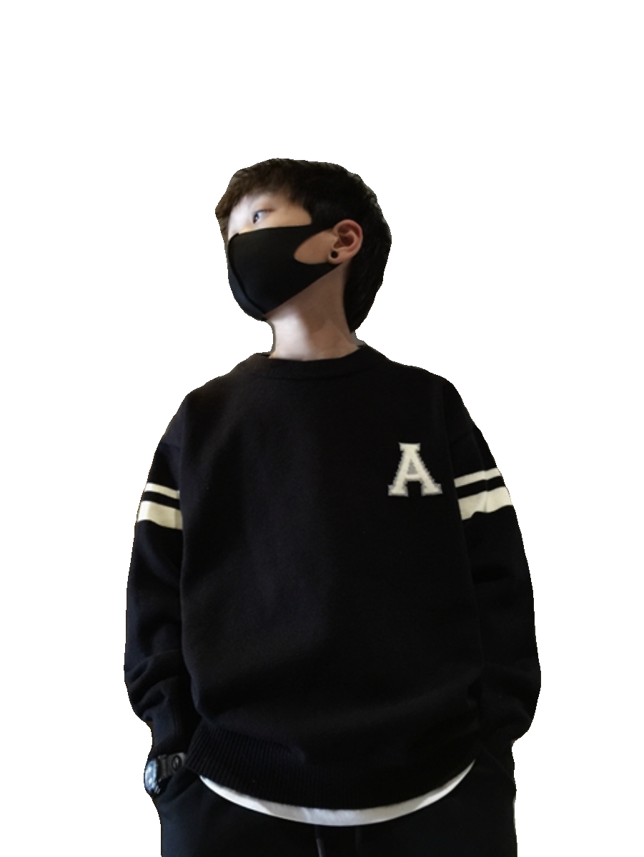 男童毛衣日系学院风洋气条纹字母套头线衫儿童装上衣中大童针织衫,淘宝优惠券,粉丝福利购,淘宝优惠卷