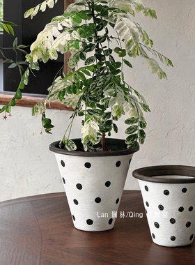 景德镇粗陶花盆家用绿植盆栽高级