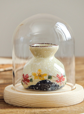 复古陶瓷花瓶摆件客厅插花装饰品