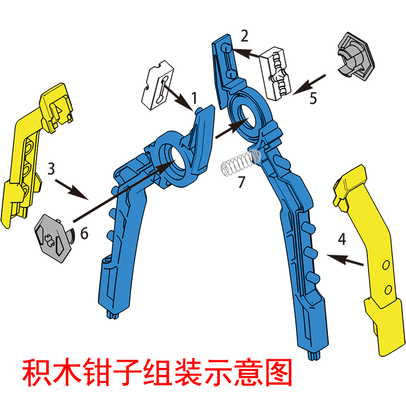 兼容某高积木科技件玩具老虎钳拔销器拼插销起件器拆卸工具拆件器 - 图0