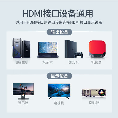hdmi线2.0高清线网络机顶盒电视连接线4k投影仪监控录像机连接线 - 图2
