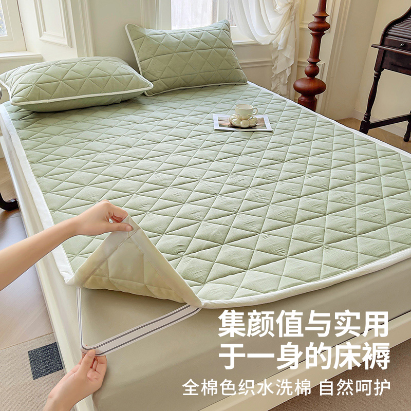 无印良品2025新款全棉家用床褥纯棉可折叠四季通用褥子床垫遮盖物
