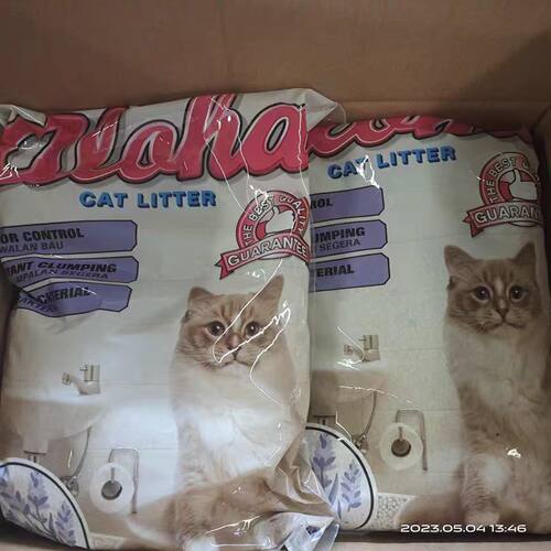 膨润土猫砂5升28省包邮结团吸水除臭5L土沙膨化土 - 图0