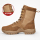 Ультрасветло-коричневые кожаные армейские ботинки Golden Monkey