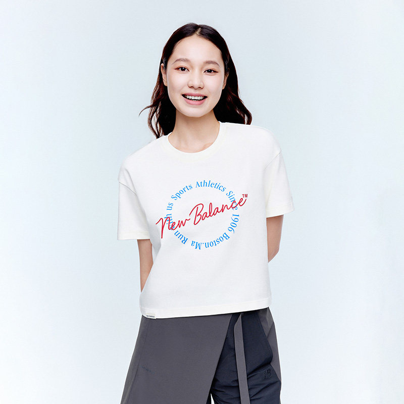 【张员瑛同款】【NB】休闲字母简约运动短袖