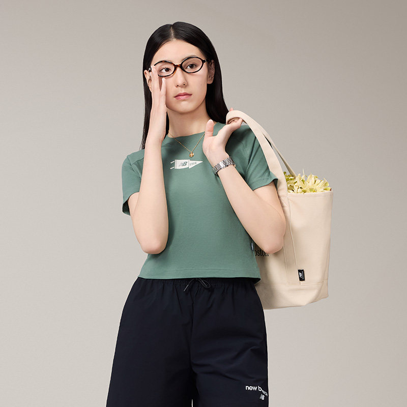 New Balance NB官方正品女士正肩百搭舒适修身圆领短袖T恤WT51918,淘宝优惠券,粉丝福利购,淘宝优惠卷