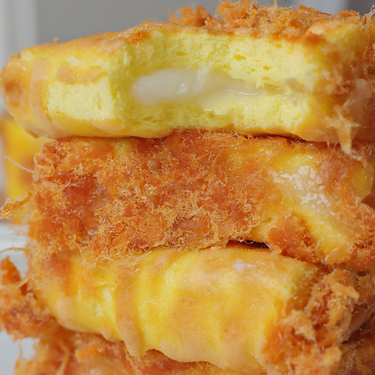 不饱的面包 虎皮肉松夹虎皮蛋糕手工糕点肉松卷营养午餐早餐零食,淘宝优惠券,粉丝福利购,淘宝优惠卷