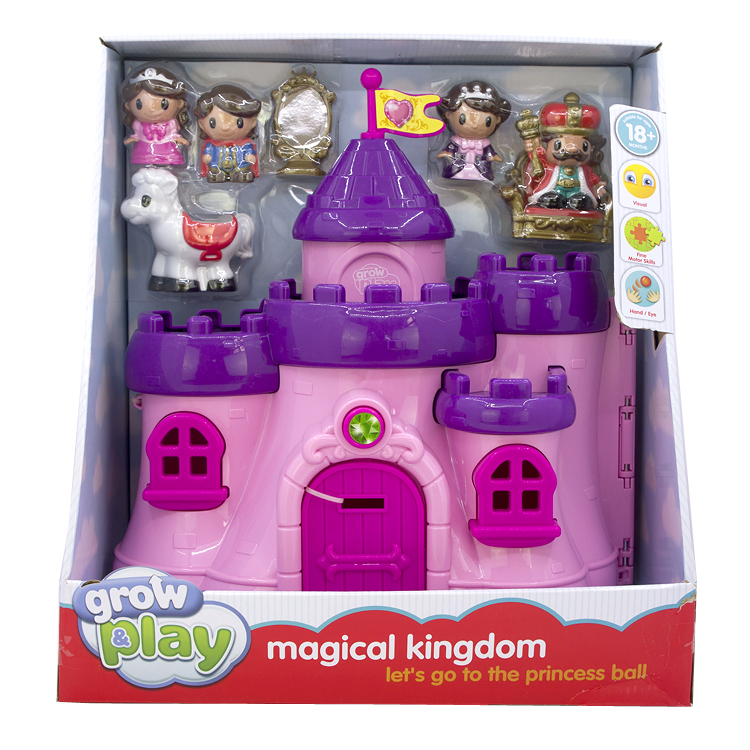 GROW PLAY MAGICAL KINGDOM国王公主武士皇宫城堡场景过家家玩具 - 图0