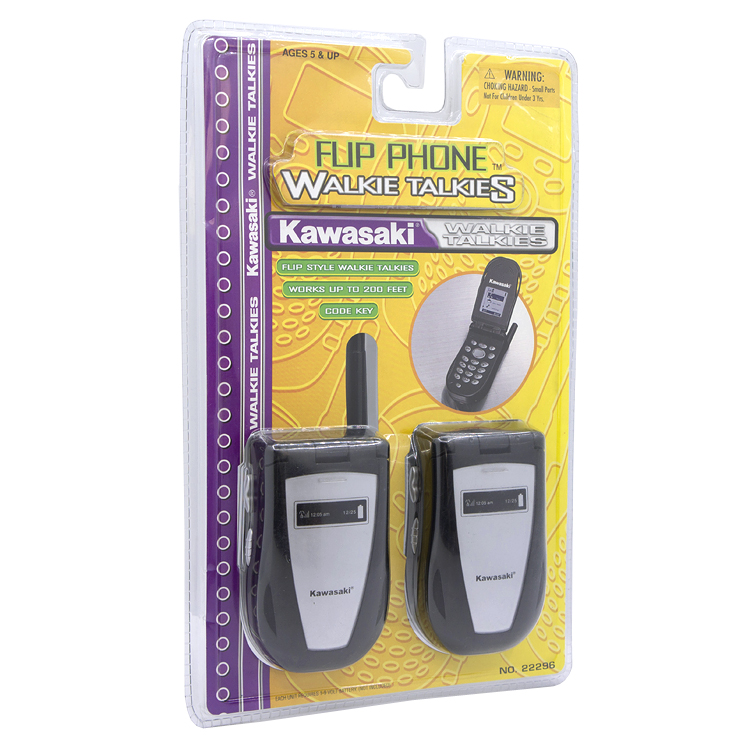 Kawasaki fup phone Walkie Talkies儿童翻盖式移动电话对讲机 - 图0