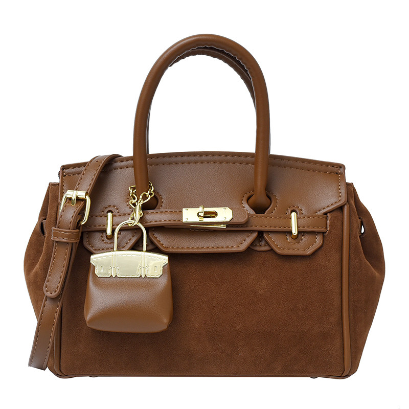 秋冬季复古美拉德棕色小包包女2025新款通勤百搭斜挎包手提铂金包,淘宝优惠券,粉丝福利购,淘宝优惠卷