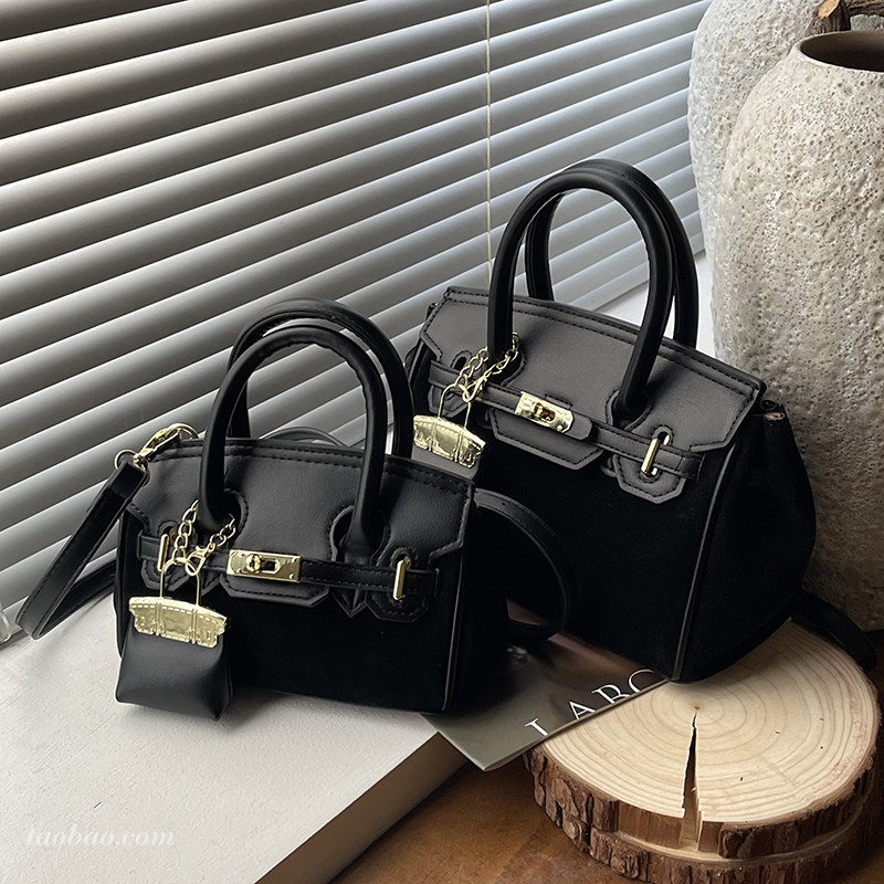 秋冬季复古美拉德棕色小包包女2025新款通勤百搭斜挎包手提铂金包,淘宝优惠券,粉丝福利购,淘宝优惠卷