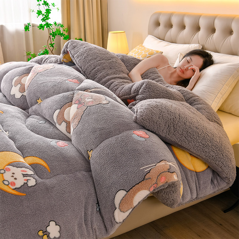 羊羔绒被子2025新款冬季棉被被芯冬天宿舍单人秋冬被加厚保暖10斤,淘宝优惠券,粉丝福利购,淘宝优惠卷