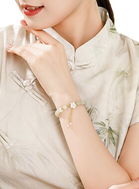 和田玉手链女母贝小众精致