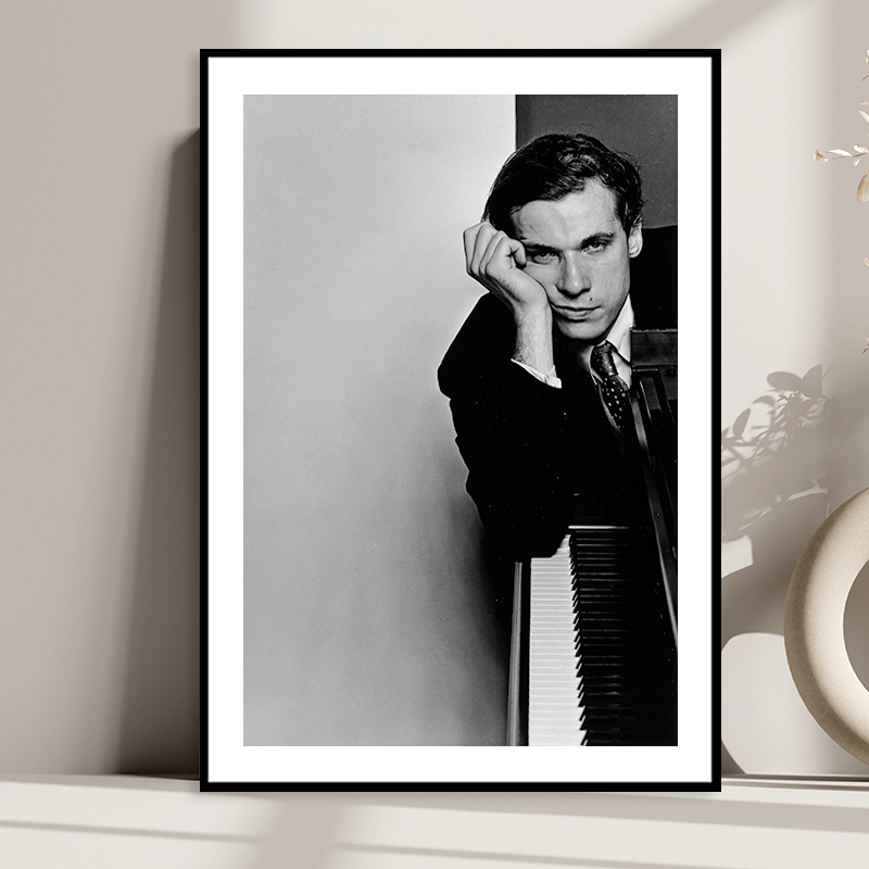 Glenn Gould 古尔德古典钢琴家音乐家挂画学校琴房教室琴行装饰画 - 图2