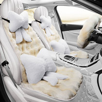 Autumn Winter Short Plush Car Cushion Seat Cover Car Cushion Thickened Warm Non-slip Seat Cushion Heating Advanced Sensation Half Pack