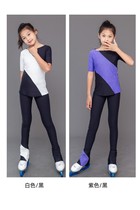 Figure Skating Suit Girls Adults Training Clothing T-shirt Blouses Jacket Shoes Long Pants Splicing Inserts Drilling High Pop-up Dry Suit