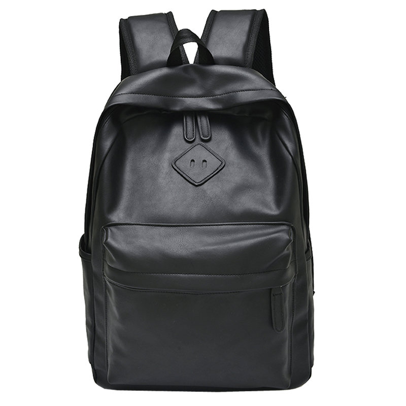 韩版潮包学生pu皮男士男背包女包 艾乖双肩背包