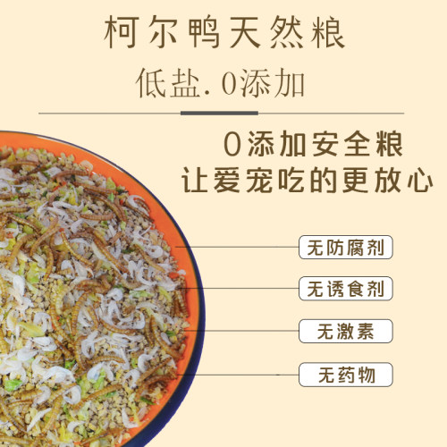 柯尔鸭粮宠物饲料专用小鸭雏幼小正大开口成年产蛋科尔鸭子喂食物-图0