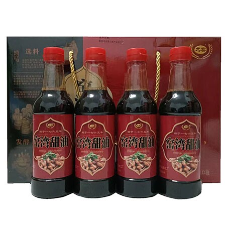 徐州特产 新沂窑湾甜油 头抽甜油 一级品 包邮 4瓶礼盒 - 图2