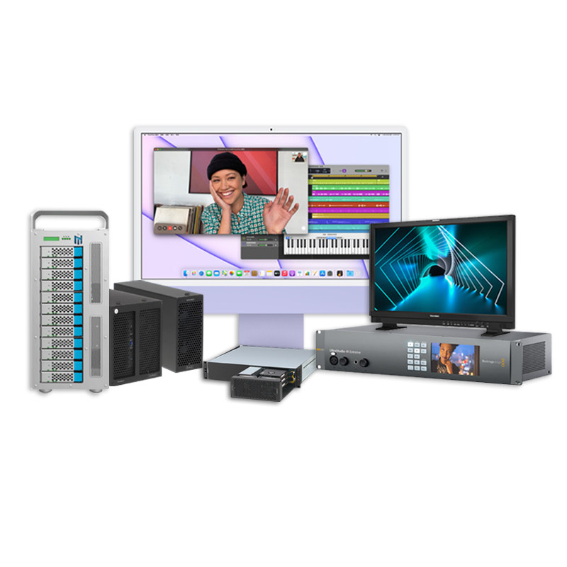 苹果24英寸m1芯片非线性编辑一体机 蓝美数码一体机