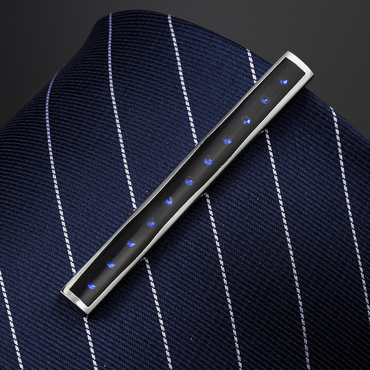 Tie clip for men's business formal wear, high-end light luxury clip, suit fixing pin, high-end collar clip