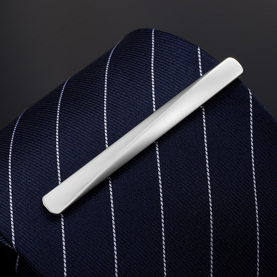 Tie clip for men's business formal wear, high-end light luxury clip, suit fixing pin, high-end collar clip