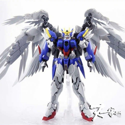 包邮 模匠魂mjh紫色飞翼无毛 Hirm MG 1：100 拼装模型带地台水贴 - 图3