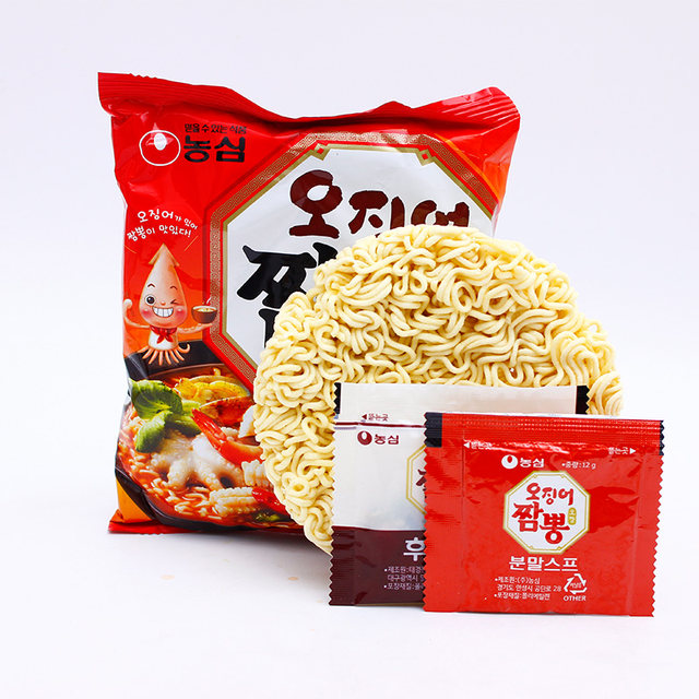 Nongshim squid seafood ramen imported from Korea