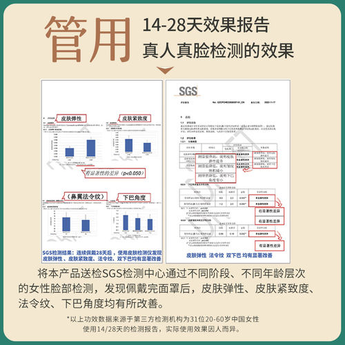 【直播专享】逆光之谜全脸三合一提拉面罩紧致显v脸神器瘦脸绷带 - 图3