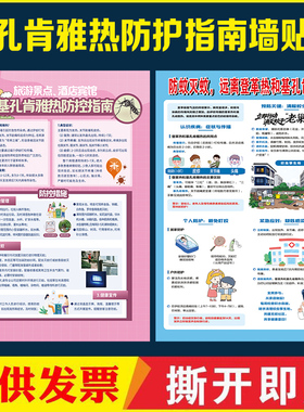 基孔肯雅热防护攻略防控指南症状表现个人防护指南宣传海报墙贴画