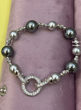 大溪地黑珍珠女轻奢渐变