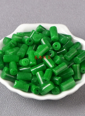 精品干青红翡桶珠手串隔珠