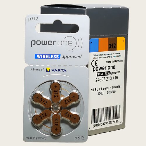 电池p312德国进口powerone峰力瑞声达斯达克助听器电子PR41 1.45V - 图1