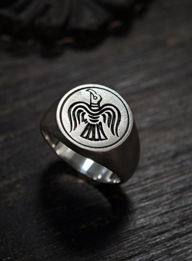 铁头的店男女通用925银复古指环