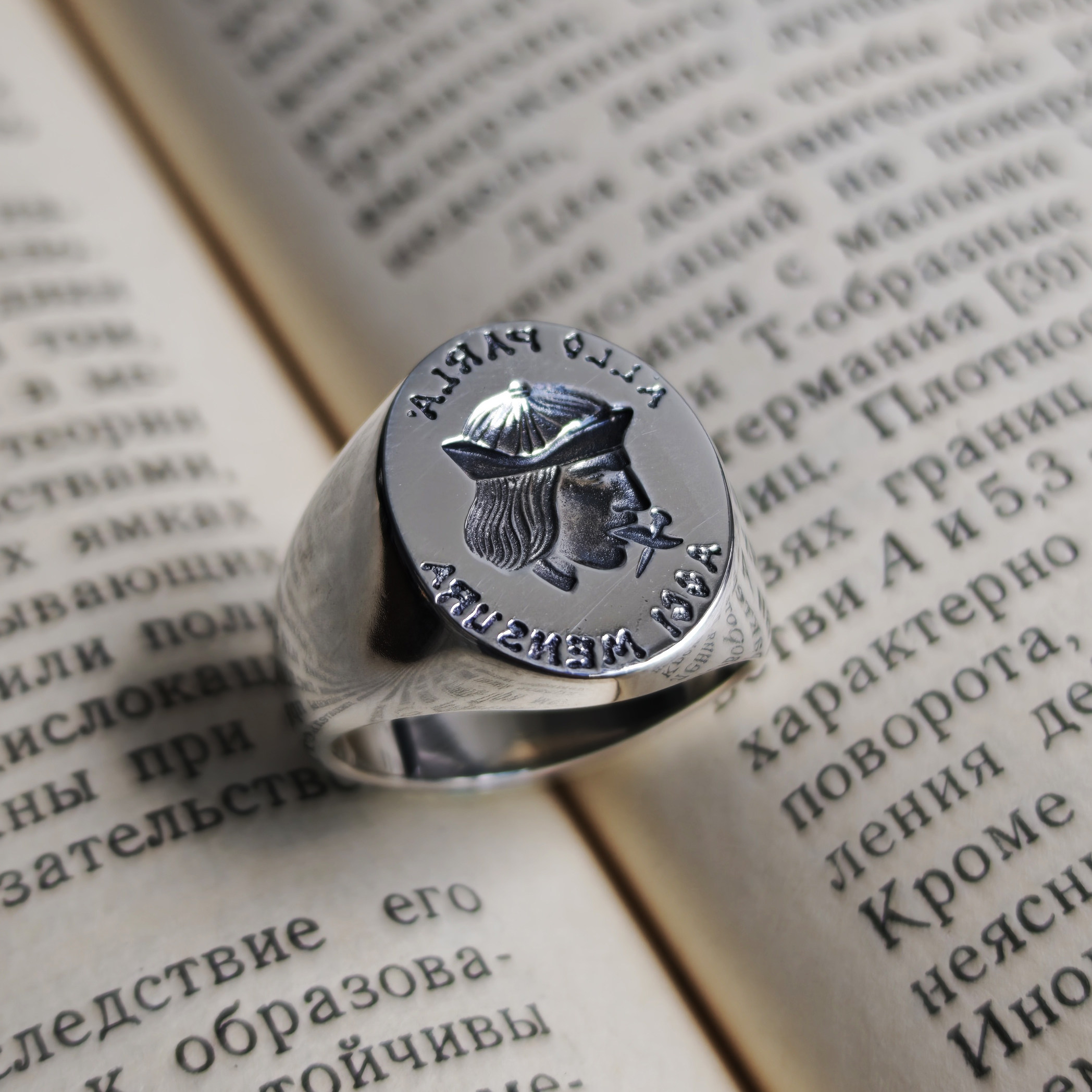 铁头的店 925银复古风谨言慎行印章银饰戒指 个性款银饰指环,淘宝优惠券,粉丝福利购,淘宝优惠卷