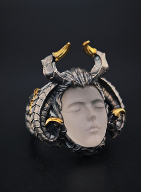 铁头的店男女通用925银欧美戒指