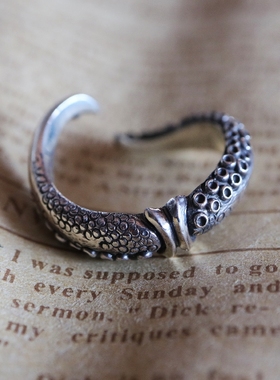 日本章鱼须戒指银戒铁头的店