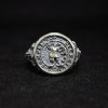Tietou's shop 925 silver original design Solomon's seal retro old style ring