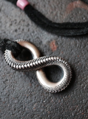 无限轮回吊坠铁头的店纯银响尾蛇