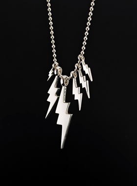 铁头的店925纯银GoodArt闪电吊坠