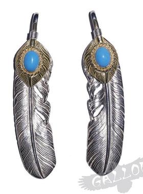 铁头的店 tadyking  高桥大弟子 TK 上金松石 羽毛吊坠 挂坠