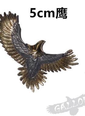 金银混焊鹰吊坠铁头的店纯银情侣